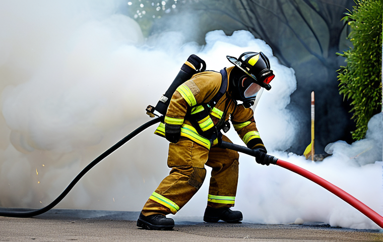 소방안전관리사와 방화관리사의 차이점 - **Image Prompt 1: Fire Safety Inspection**

    A professional fire safety officer, fully clothed in...