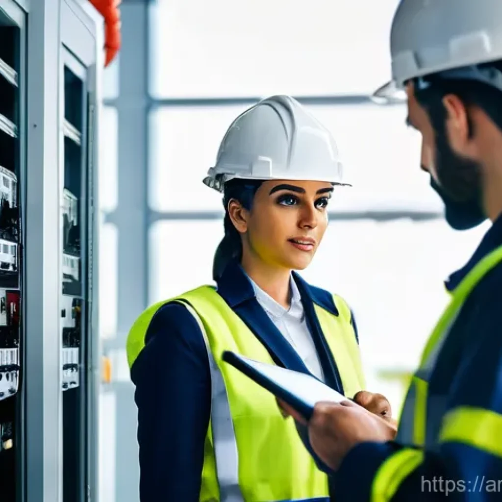 소방안전관리사 경력 개발 계획 - Fire Safety Manager Conducting a Thorough Risk Assessment**
A highly focused and professional Arab f...